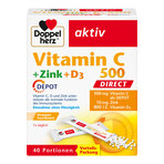 Doppelherz aktiv Vitamin C 500 + Zink + D3 Depot DIRECT 40 St