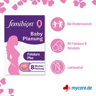 Infografik Femibion 0 Babyplanung Eigenschaften