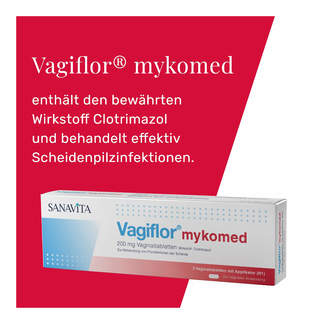 Grafik Vagiflor mykomed 200 mg Vaginaltabletten Wirkstoff