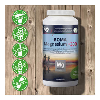 Grafik Boma Magnesium +300 Kapseln Eigenschaften