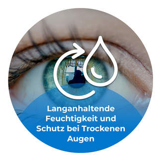Grafik Ocutears Hydro+ Augentropfen Langanhaltende Feuchtigkeit und Schutz bei Trockenen Augen