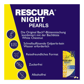 Grafik Bachblüten Original Rescura Night Pearls Merkmale