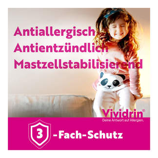 Grafik Vividrin Azelastin 0,5 mg/ml Augentropfen 3-Fach-Schutz