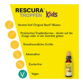 Grafik Bachblüten Original Rescura Kids Tropfen alkoholfrei Merkmale