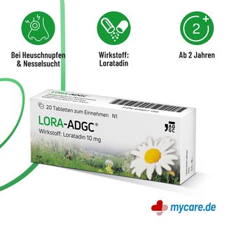 Infografik Lora-ADGC Tabletten Eigenschaften