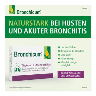 Grafik Bronchicum Thymian Lutschpastillen Eigenschaften
