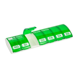 Wepa 1x7 Wochenbox grün mit UV-Schutz+ geöffnet