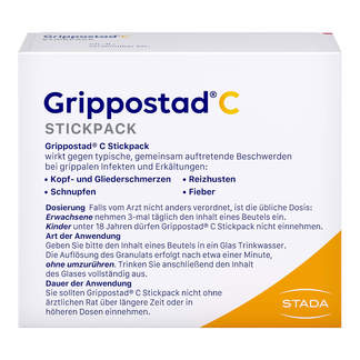 Grippostad C Stickpack Granulat Packungsrückseite