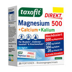 Taxofit Magnesium 500+Calcium+Kalium Direkt-Granulat 20 St