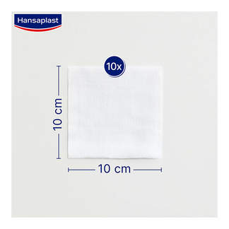 Grafik Hansaplast Kompressen steril 10x10 cm Maße