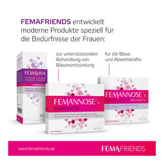 Grafik Femafriends Produktsortiment
