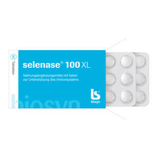 Selenase 100 XL Tabletten Verpackung und Blister