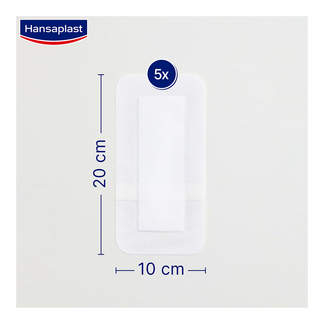 Grafik Hansaplast Sensitive Wundverband steril 10 x 20 cm Maße
