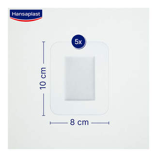 Grafik Hansaplast Aqua Protect XXL 8 x 10 cm Maße