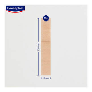 Grafik Hansaplast Elastic Finger Pflasterstrips Maße