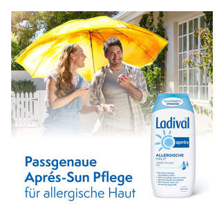Grafik Ladival Allergische Haut Après Gel Passgenaue Aprés-Sun Pflege für allergische Haut