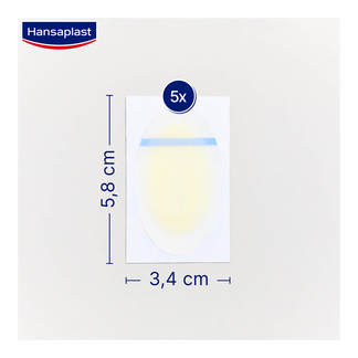 Grafik Hansaplast Blasen-Pflaster groß Maße