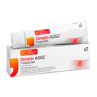 Dimetin Adgc 1 mg/g Gel Verpackung & Tube