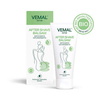 Grafik Vemal Intim Bio After Shave Balsam Mit Bio-Inhaltsstoffen