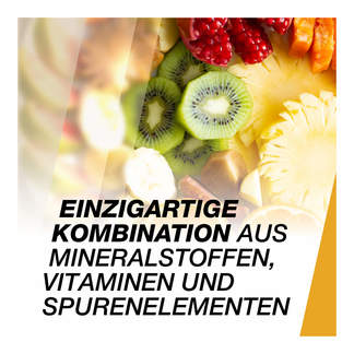Grafik Frubiase Sport Brausetabletten Waldfrucht Einzigartige Kombination aus Mineralstoffen, Vitaminen und Spurenelementen
