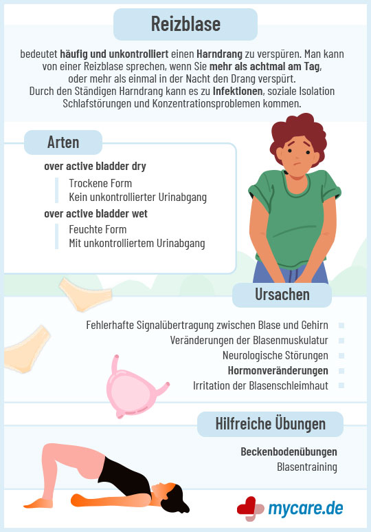Infografik Reizblase: Arten, Ursachen & Übungen Infografik Reizblase: Arten, Ursachen & Übungen