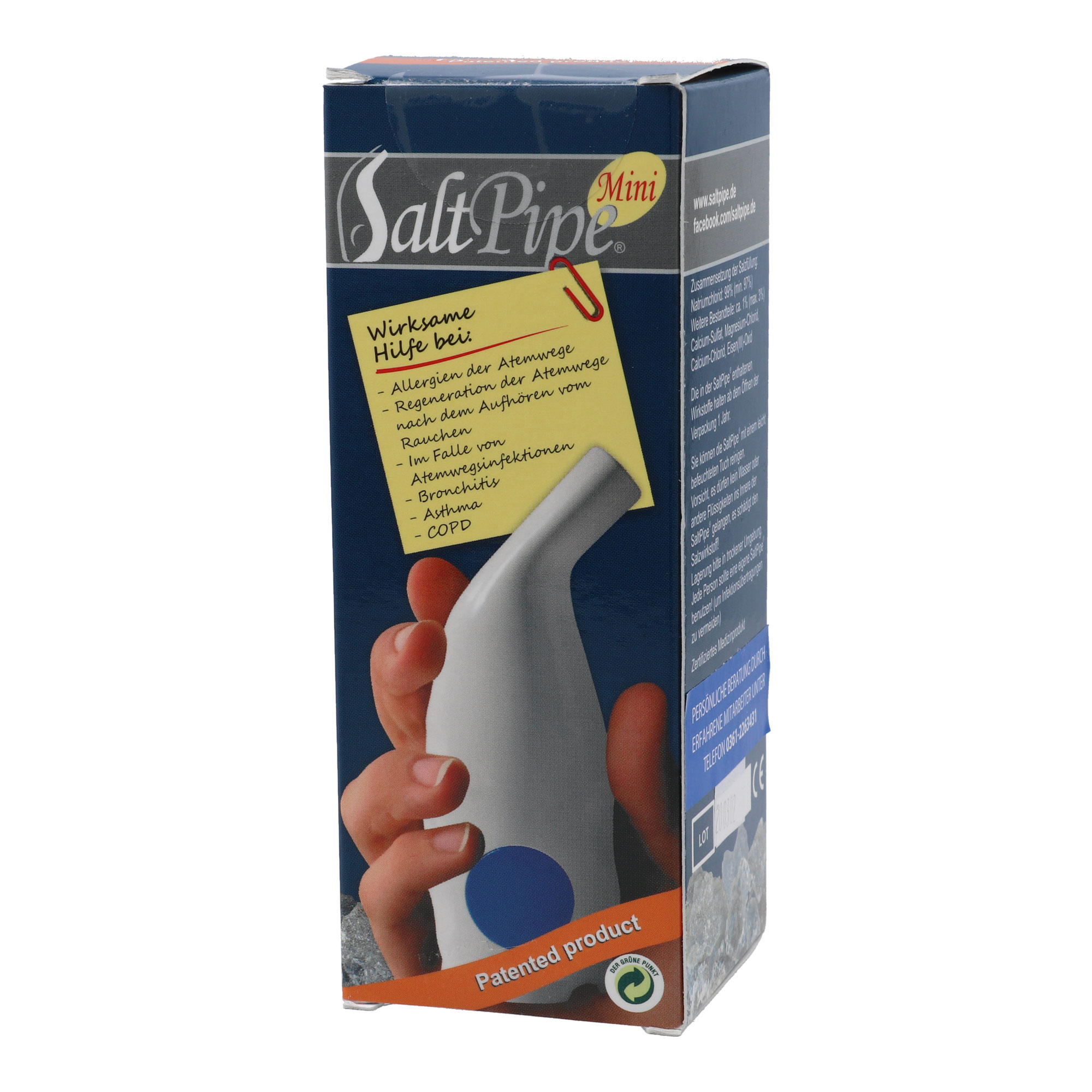 SaltPipe Mini, Salzkristall Pfeife