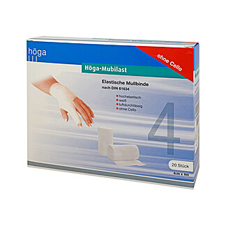 Höga Mubilast Fixierbinde 4 cm x 4 m o Cellophan Verband