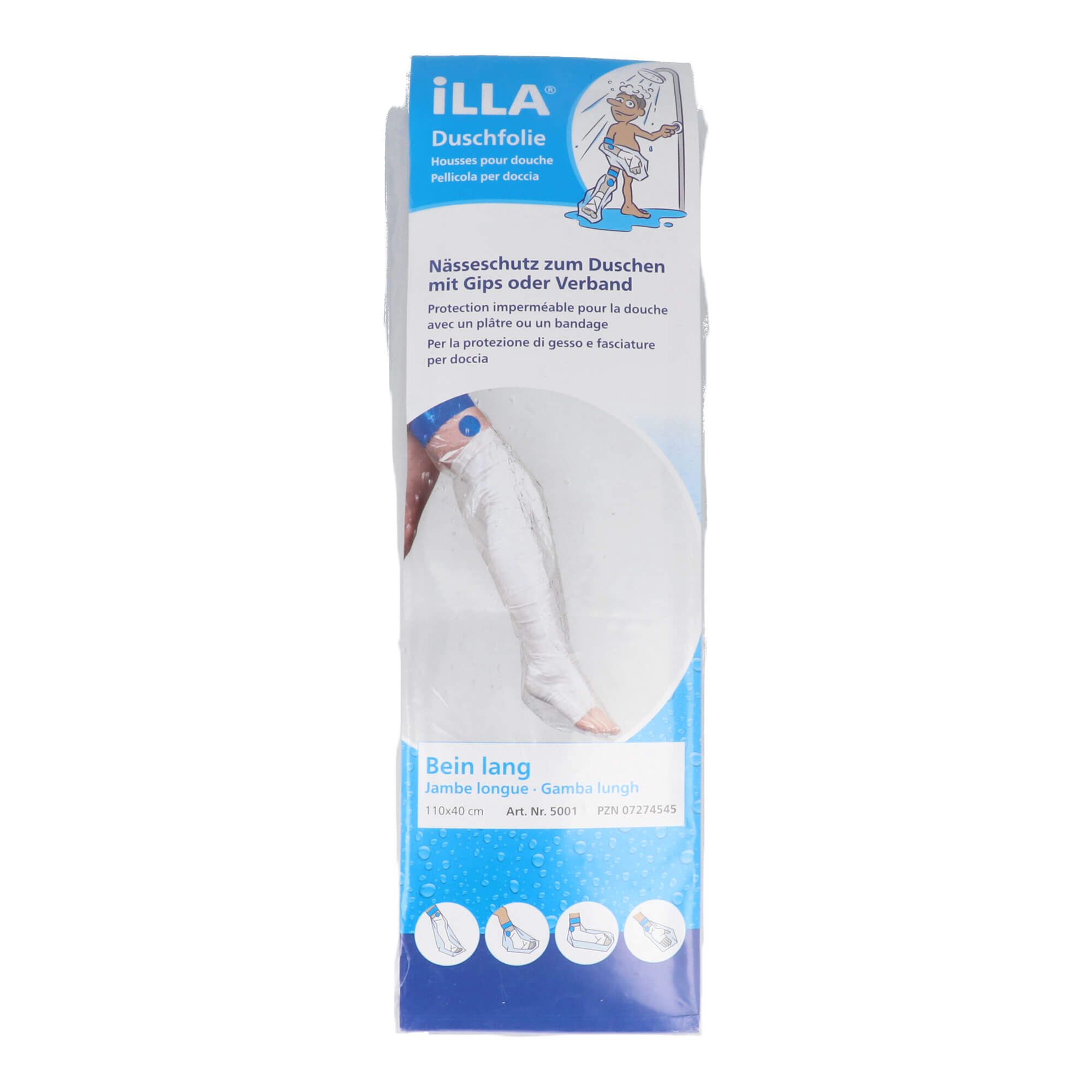 Illa Duschfolien Bein lang 110x40 cm