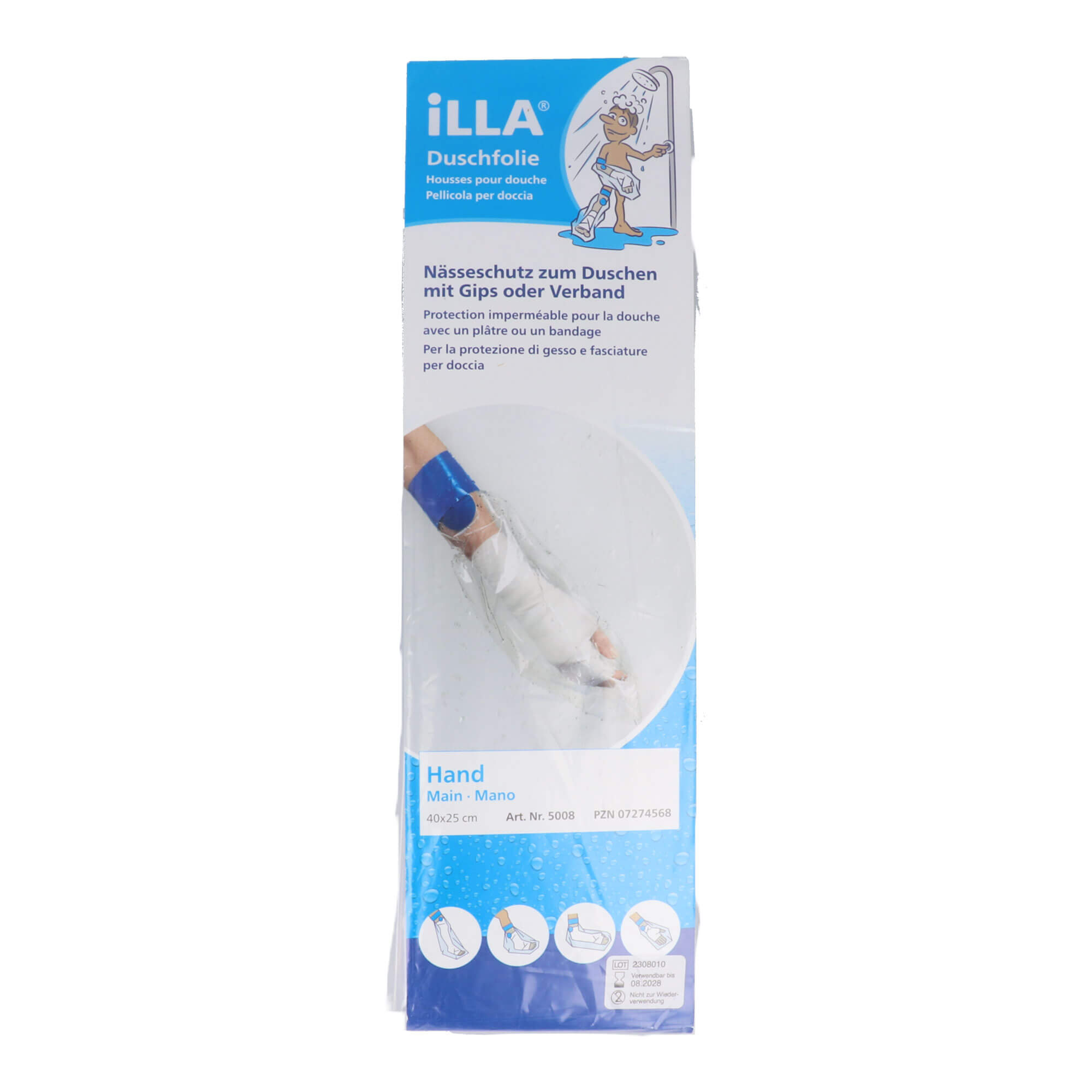 Illa Duschfolien Hand 40x25 cm