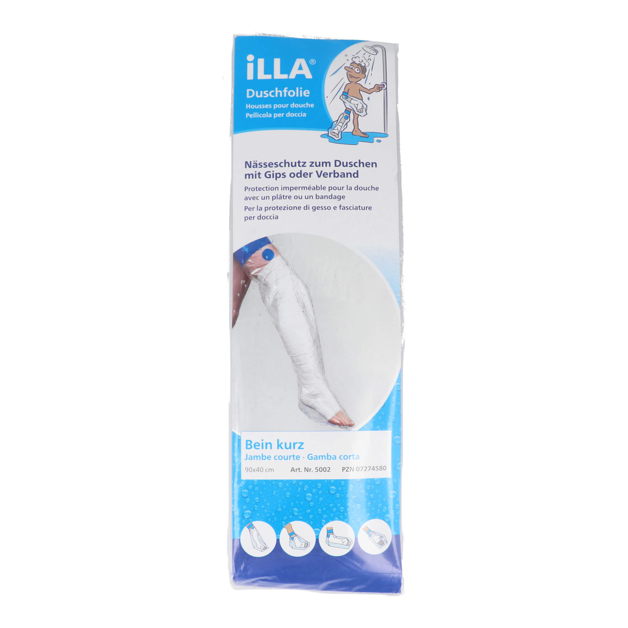 Illa Duschfolien Bein kurz 90x40 cm