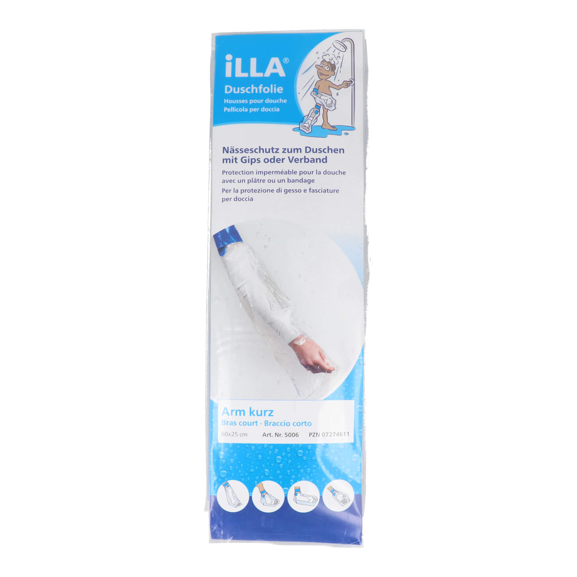 Illa Duschfolien Arm kurz 60x25 cm