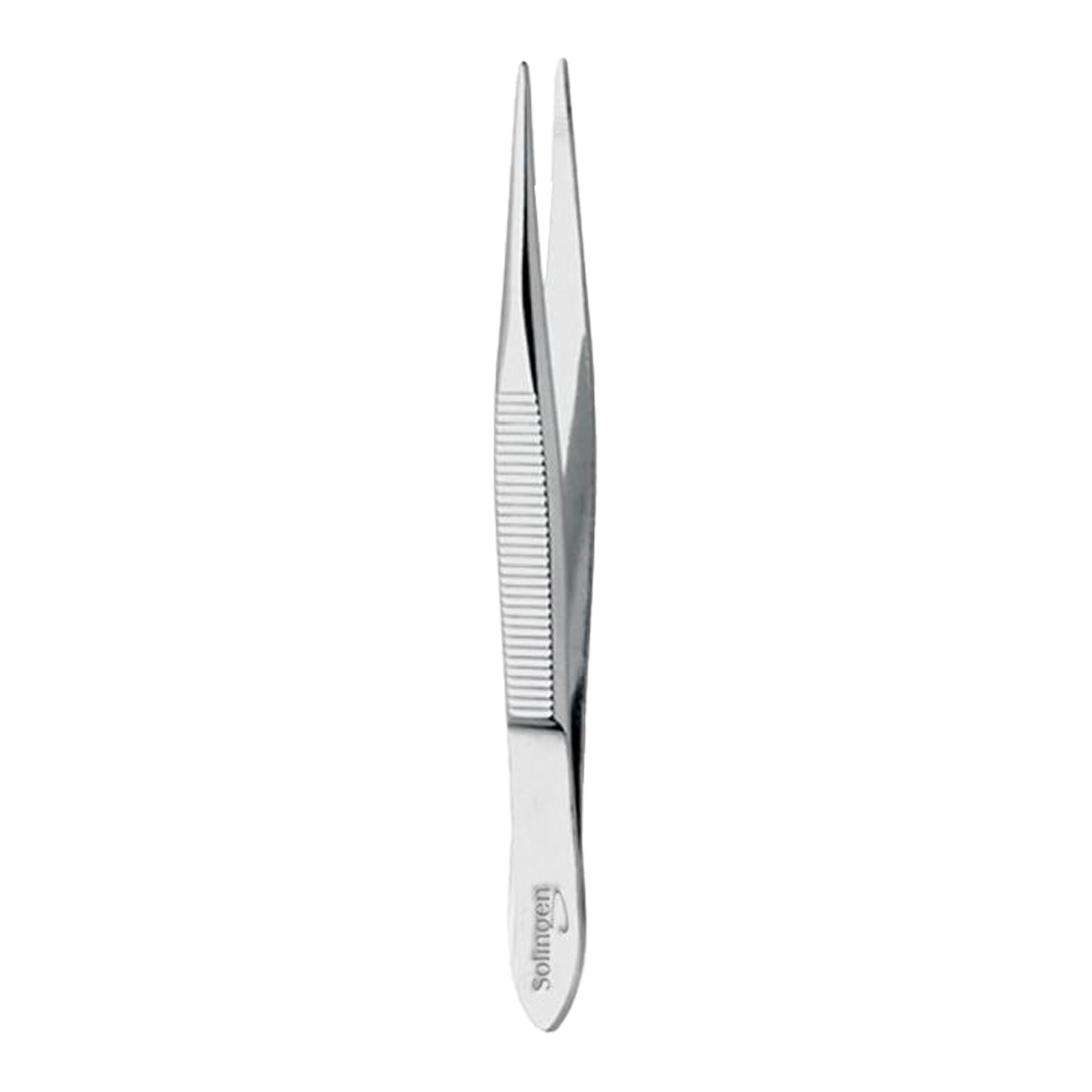 Pfeilring Pinzette spitz, vernickelt 8 cm