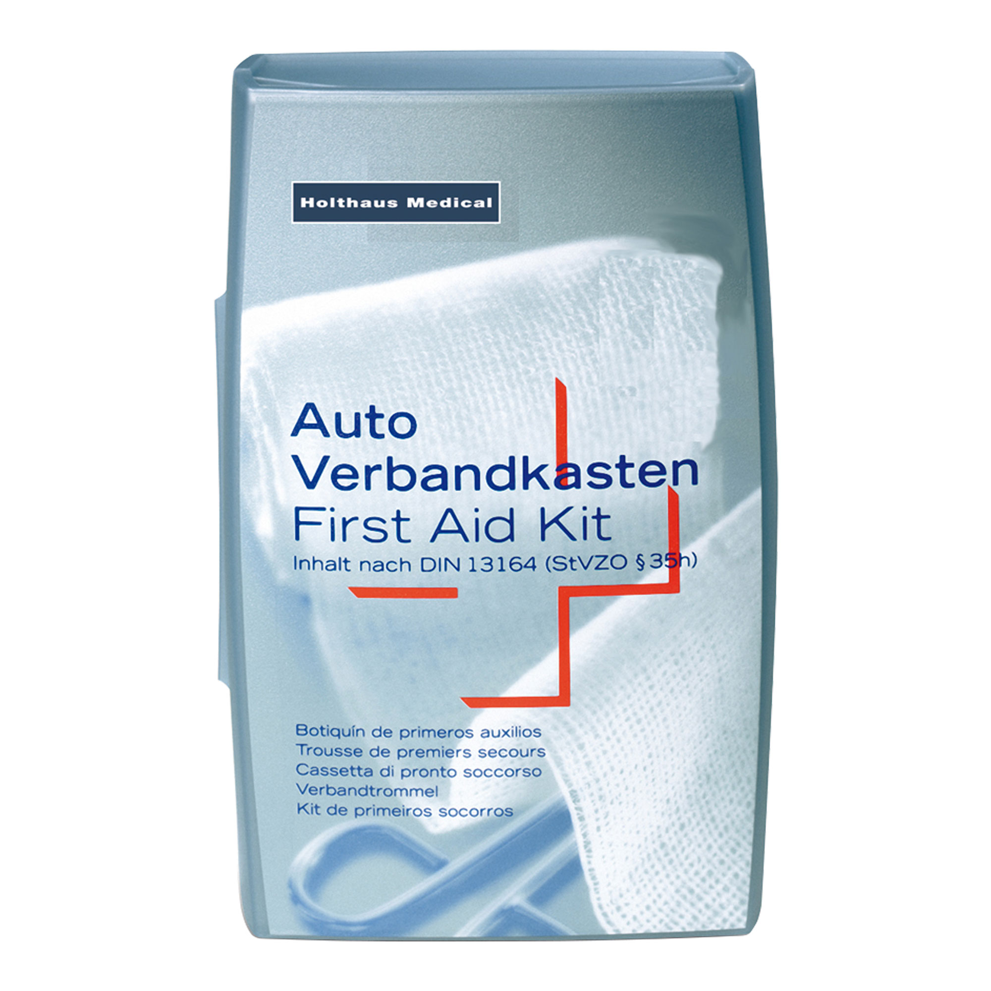 Verbandkasten Kfz Silber DIN 13164