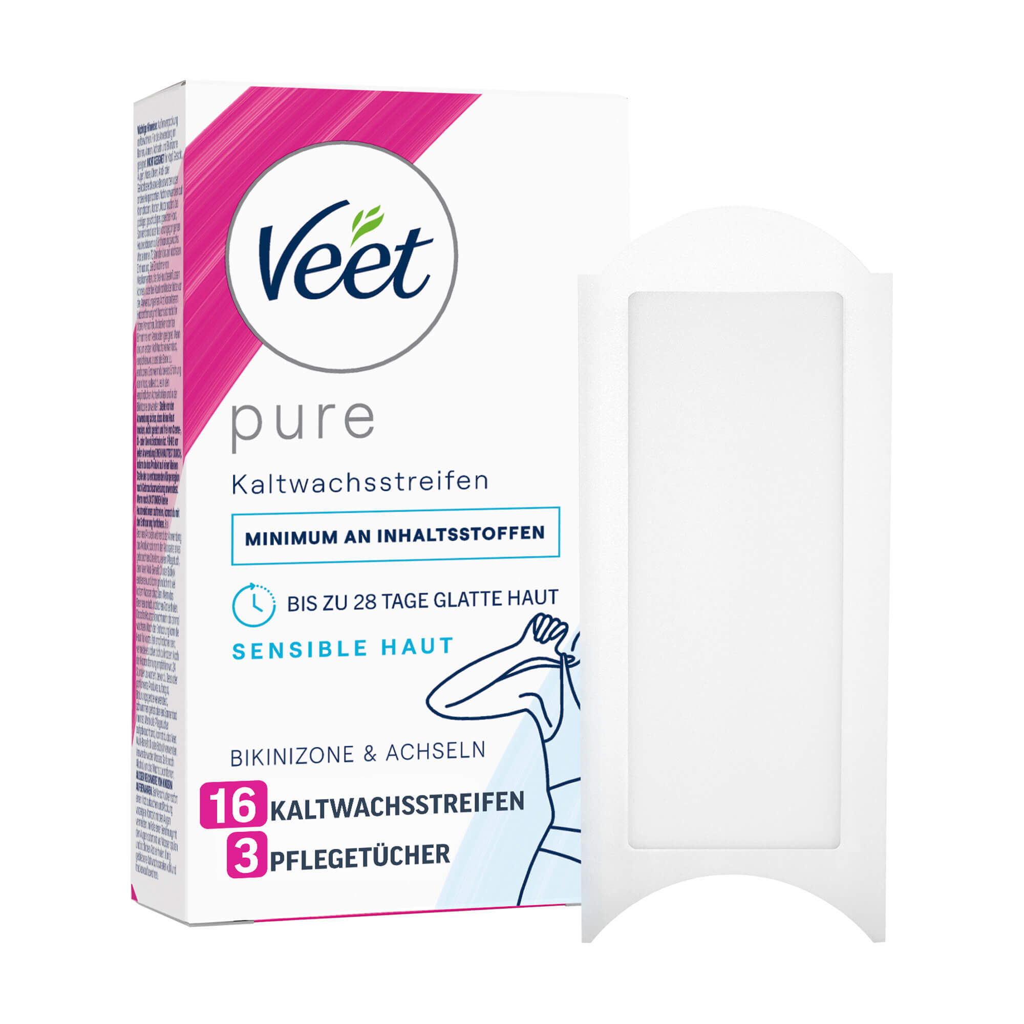 Veet Kaltwachsstreifen Bikini & Achseln Sensible Haut