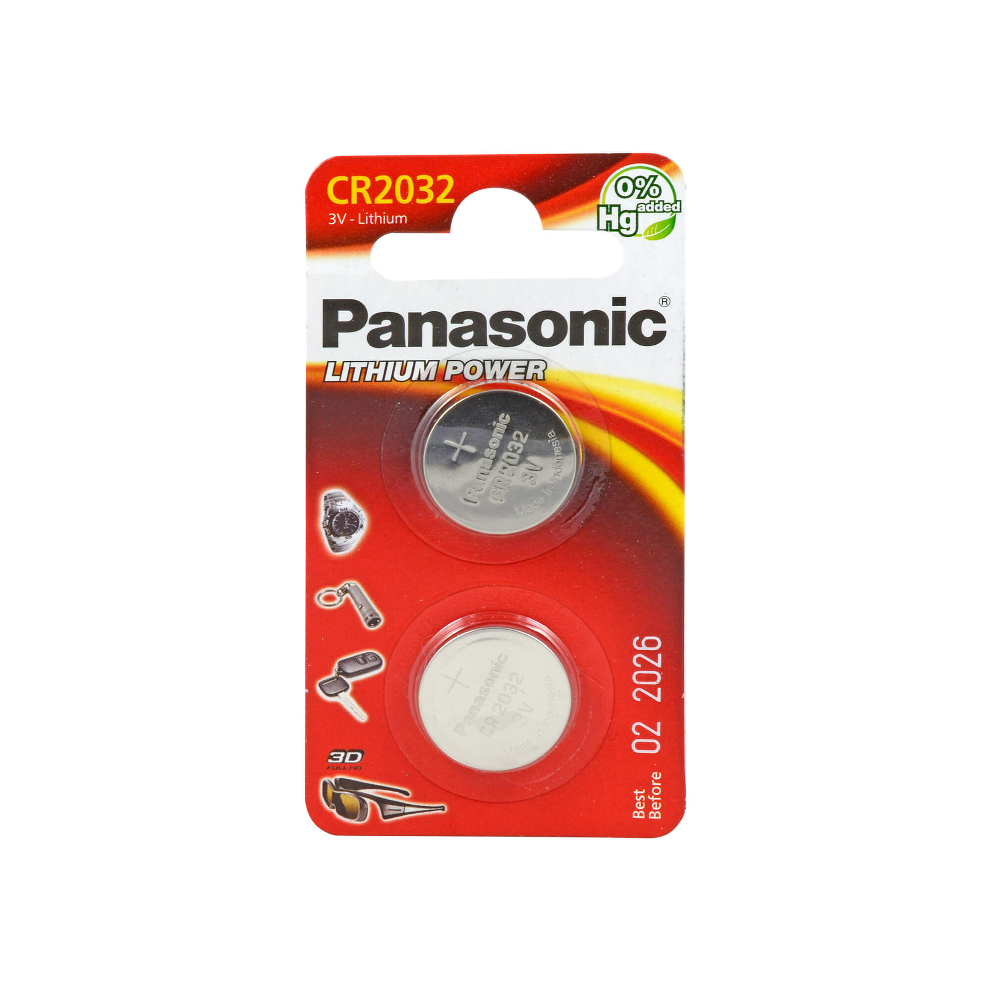 Batterie Lithium Zelle CR 2032