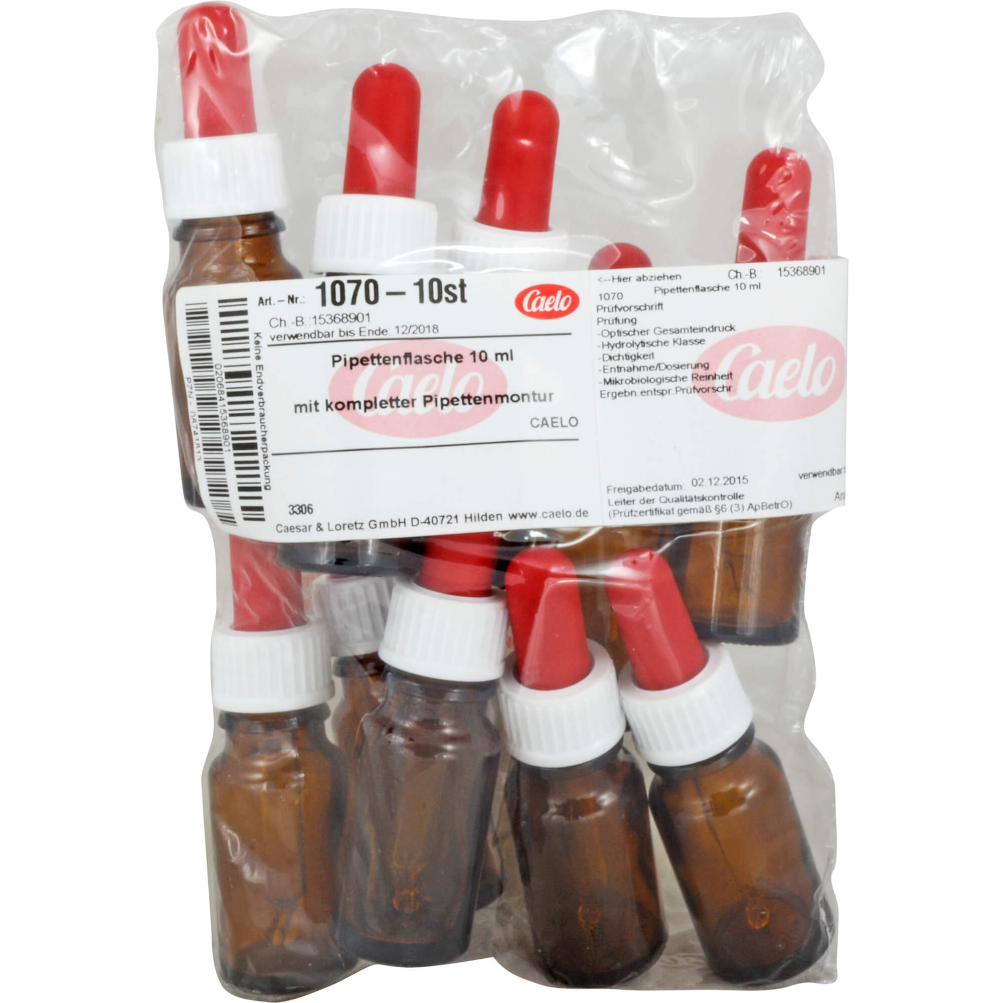 Pipettenflaschen 10ml mit kompletter Pipettenmontur