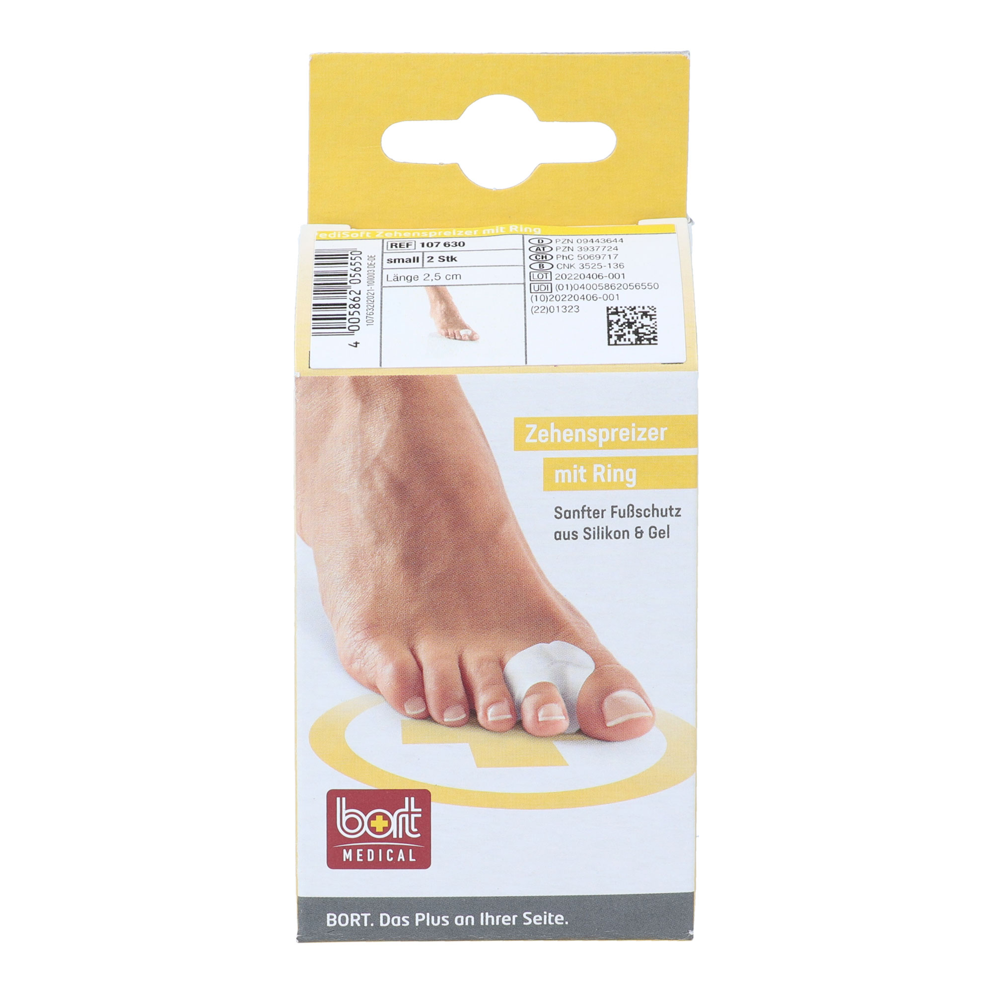 BORT PediSoft Zehenspreizer Gel mit Ring small