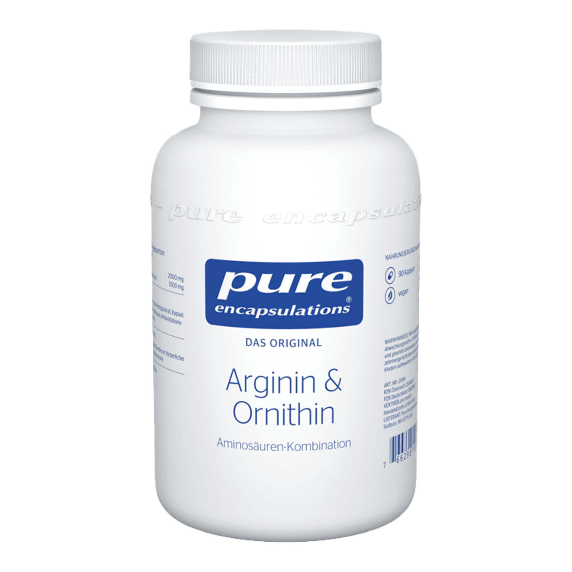 Pure Encapsulations Arginin+Ornithin Kapseln