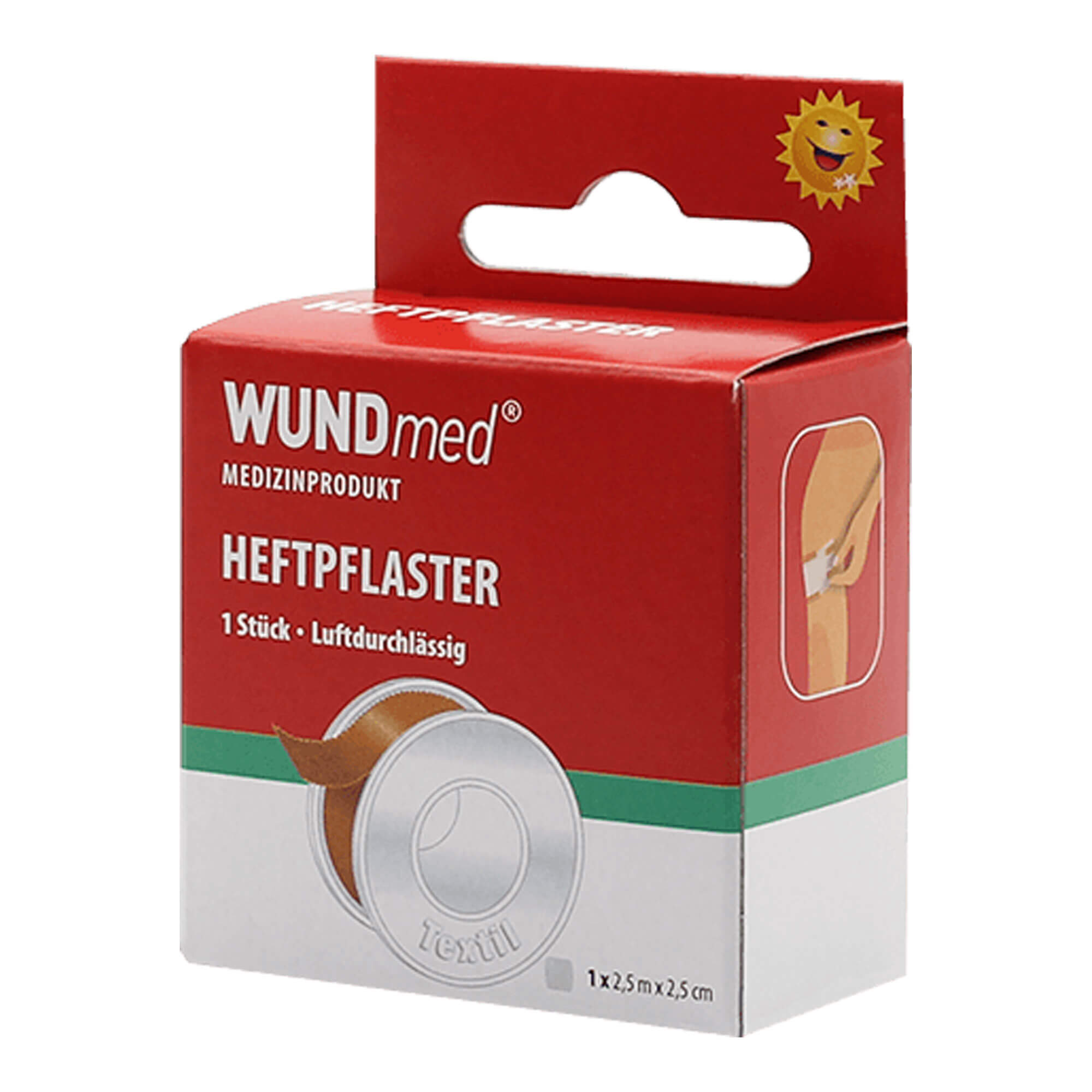 Wundmed Heftpflaster 2 5 m x 2 5 cm