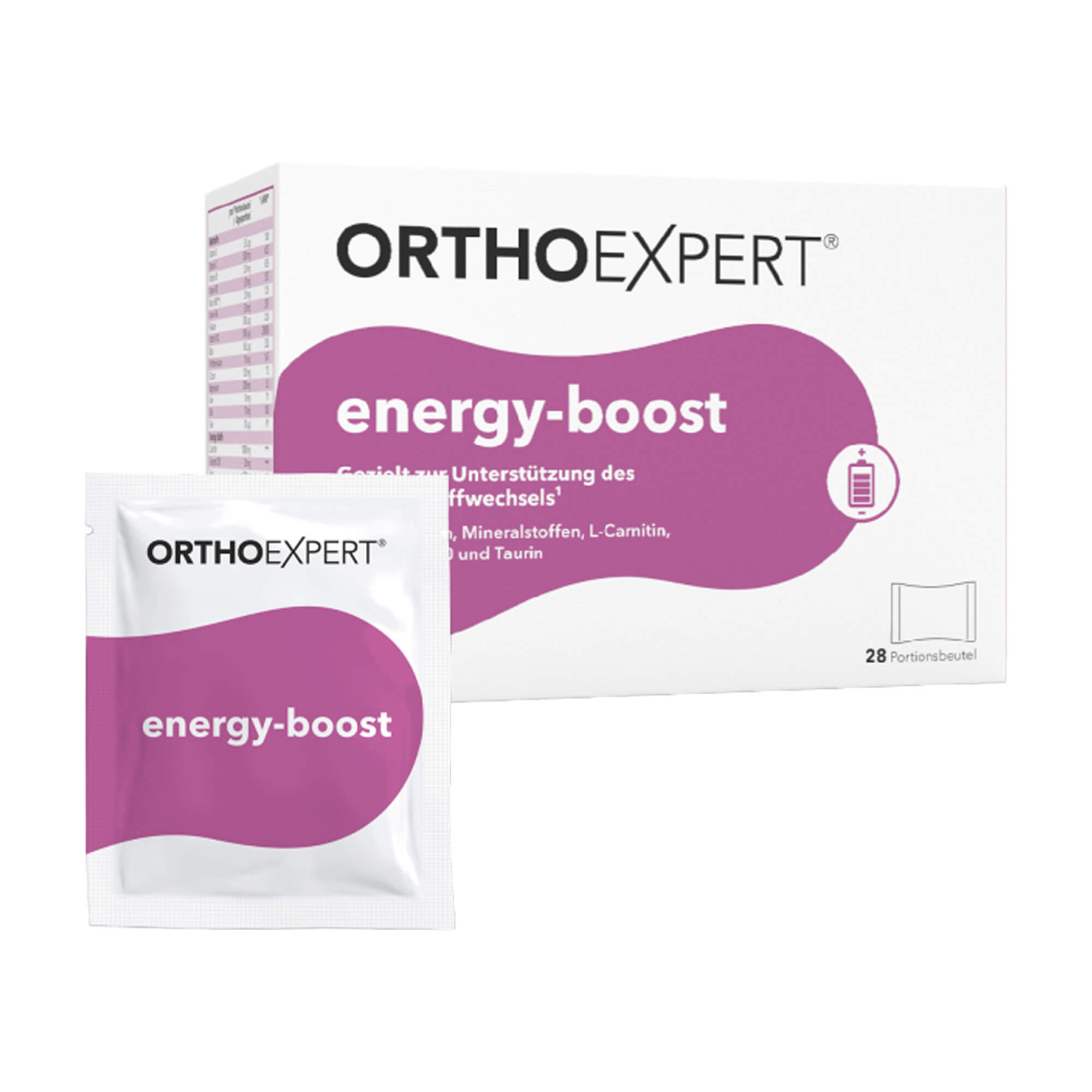 Orthoexpert energy-boost Trinkgranulat