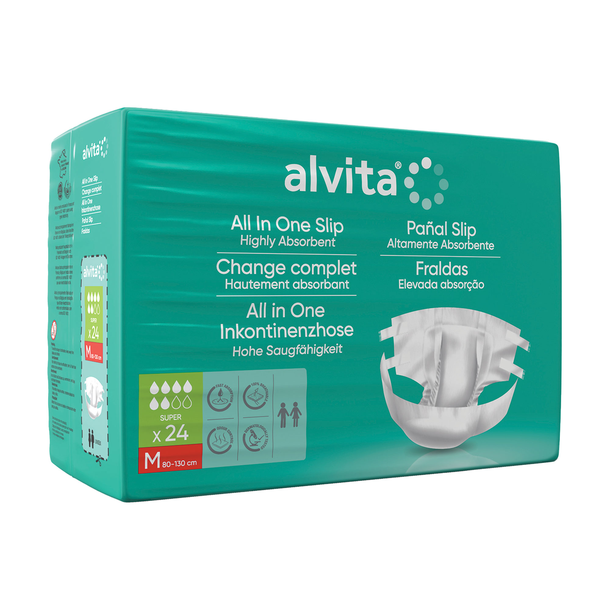 Alvita All-in-One Inkontinenzhose Super M Tag
