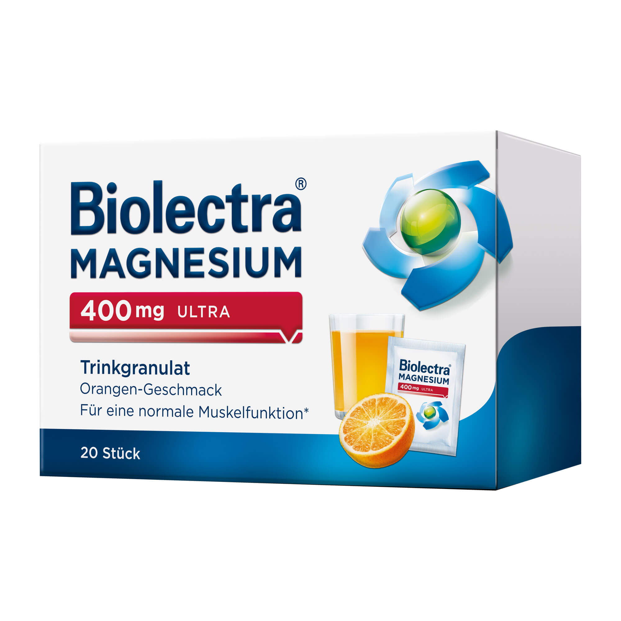 Biolectra Magnesium 400 mg Ultra Trinkgranulat Orange