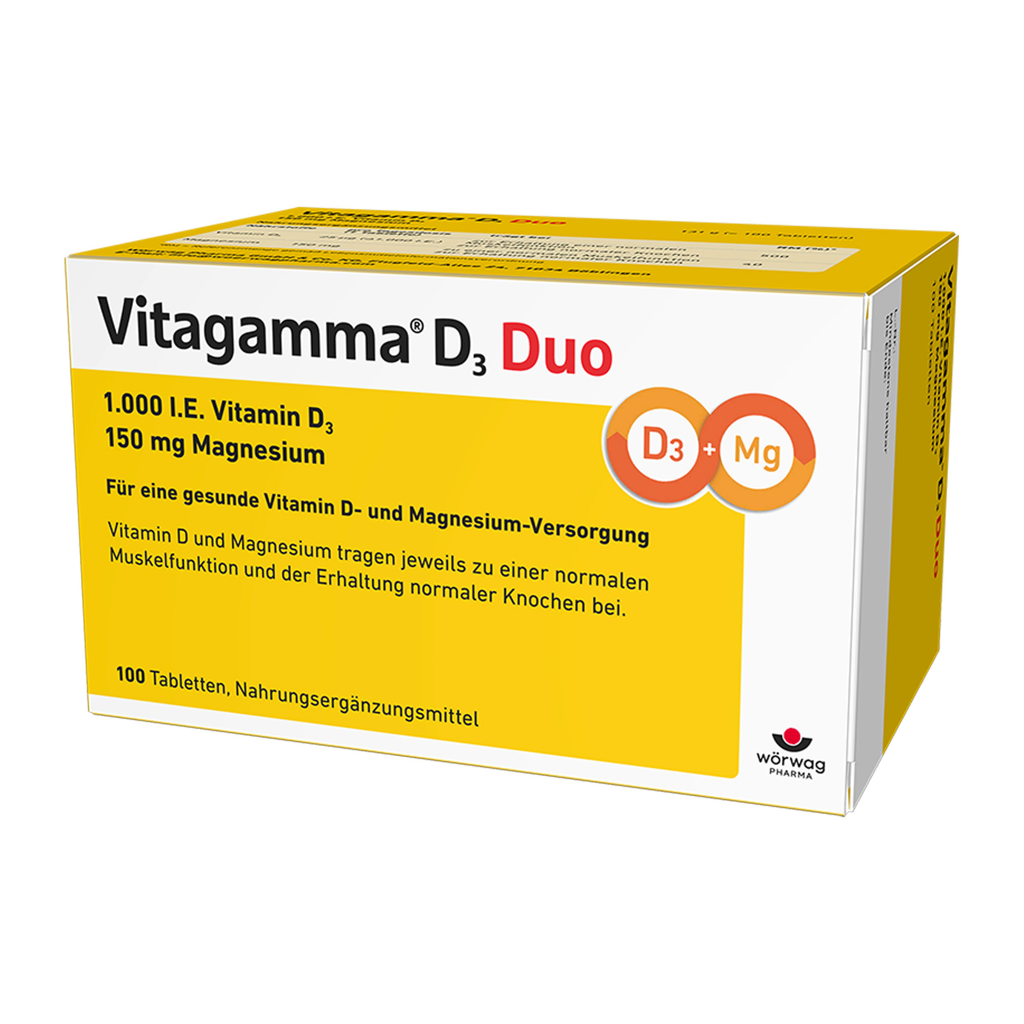 Vitagamma D3 Duo 1.000 I.E Vit.D3 150mg Magnesium