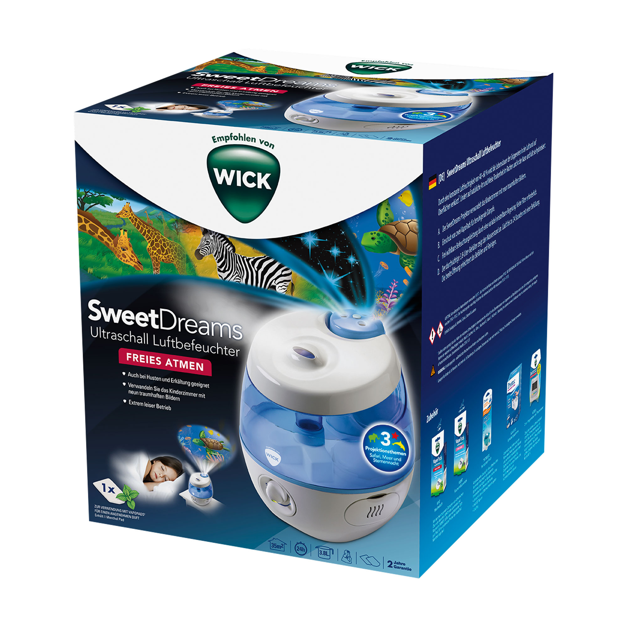 WICK SweetDreams 2in1 Ultraschall Luftbefeuchter
