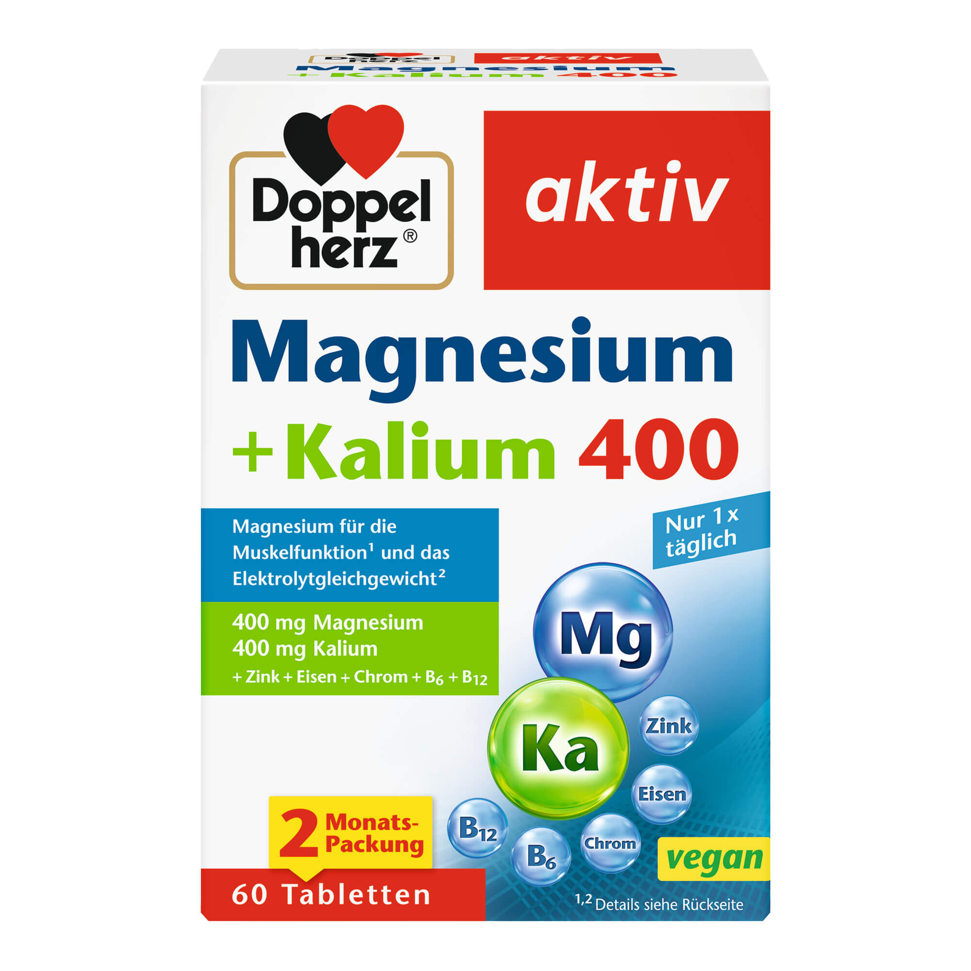 Doppelherz aktiv Magnesium 400 + Kalium