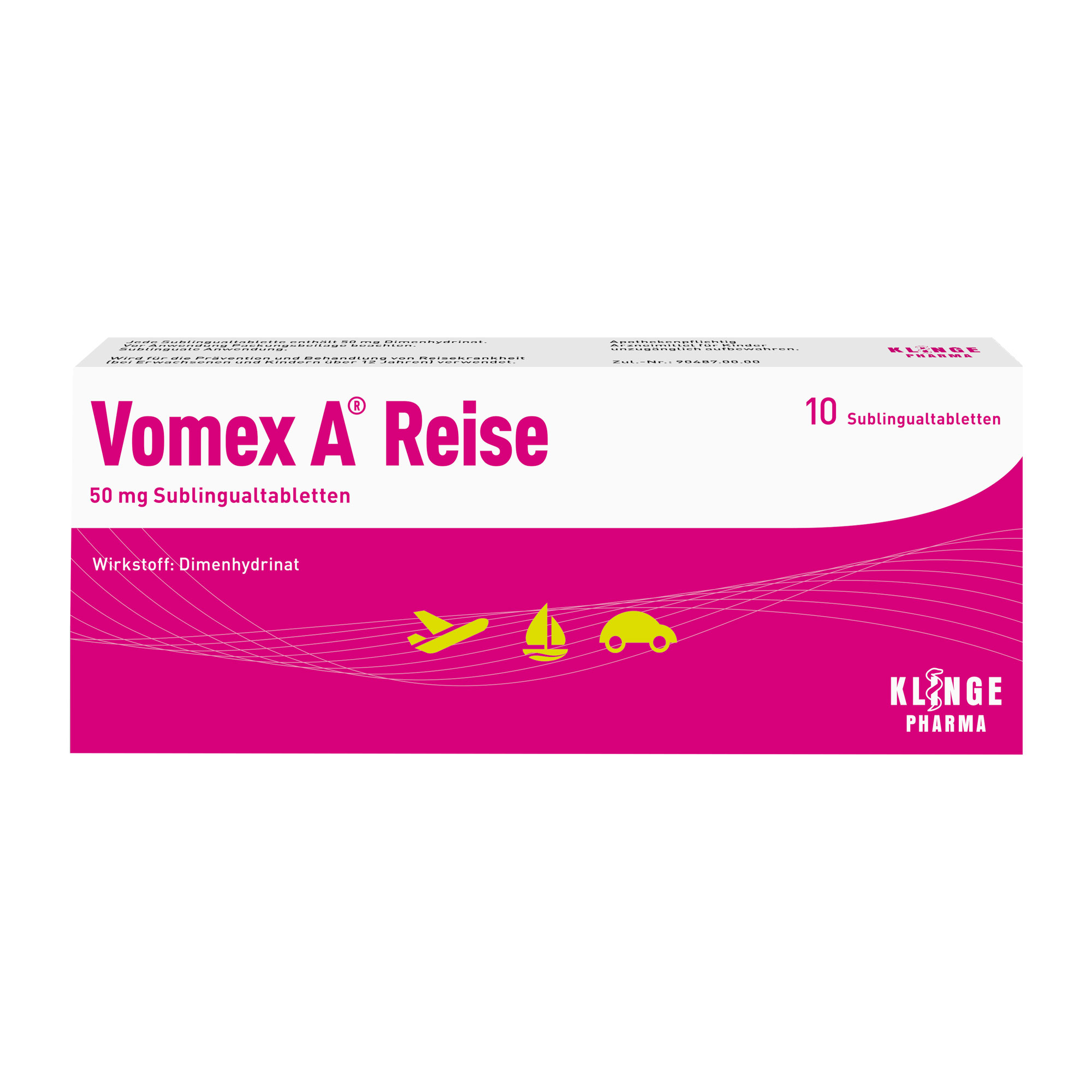 Vomex A Reise 50 mg Sublingualtabletten