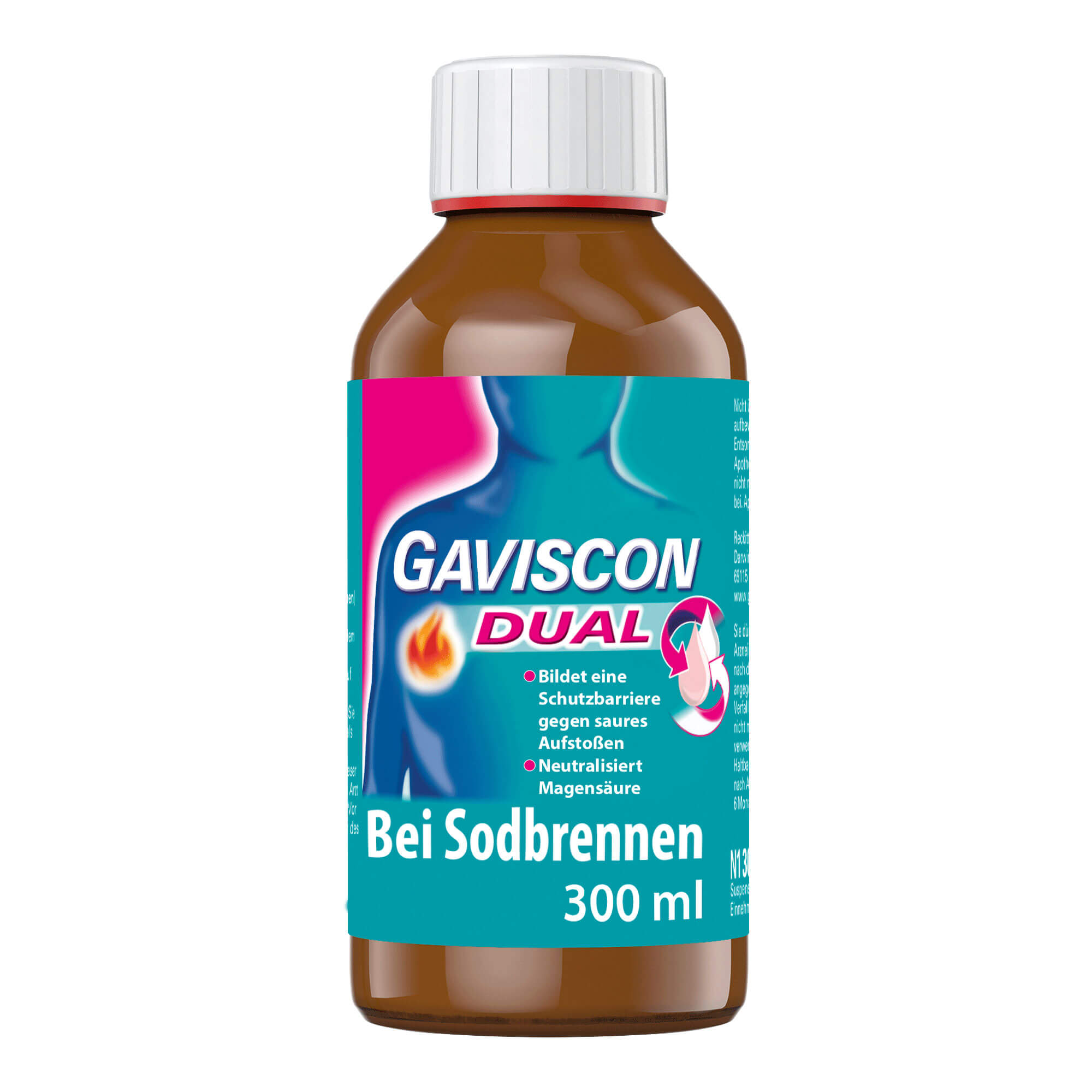 Gaviscon Dual Suspension bei Sodbrennen
