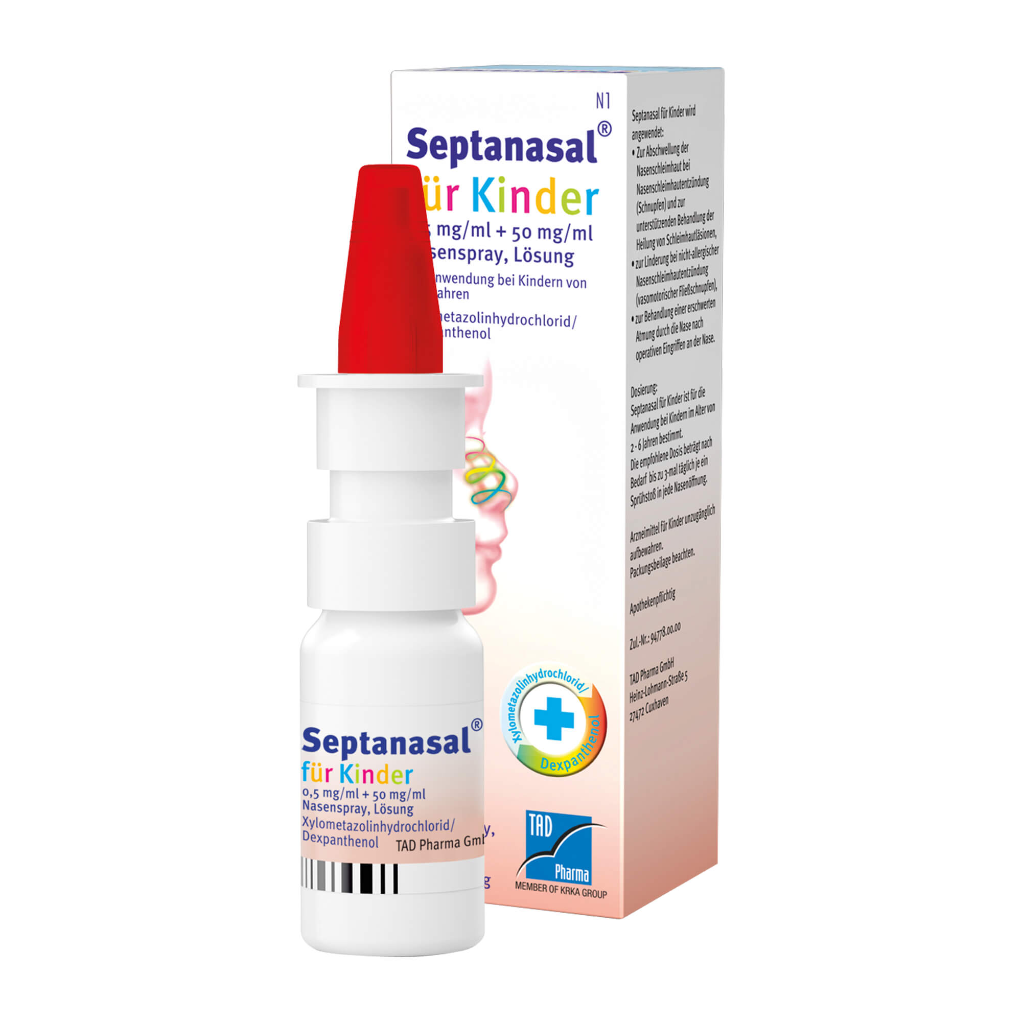 Septanasal für Kinder 0,5 mg + 50 mg Nasenspray