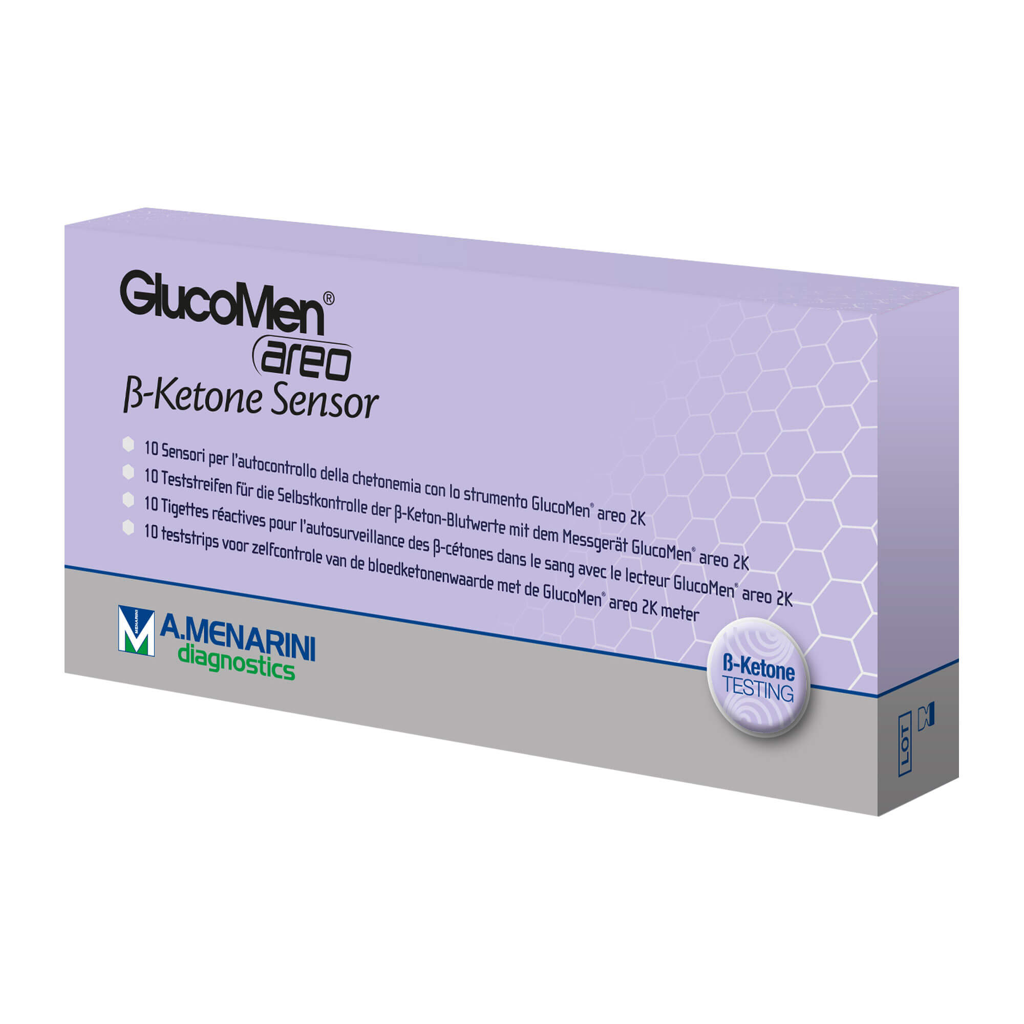 GlucoMen areo 2K ß-Ketone Sensor Teststreifen