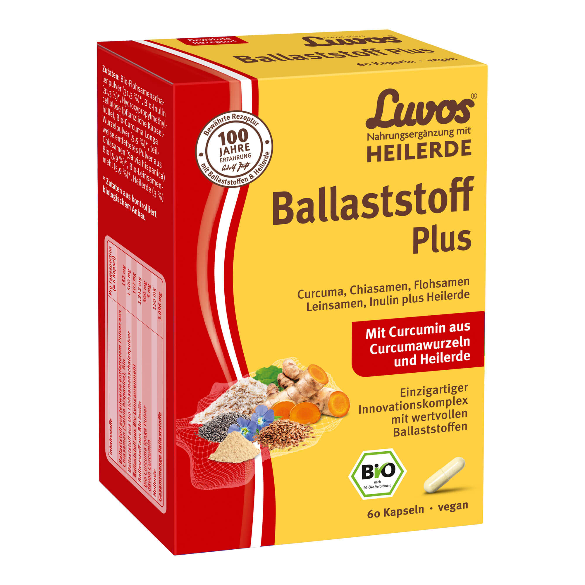 Luvos Heilerde Bio Ballaststoff Plus Kapseln